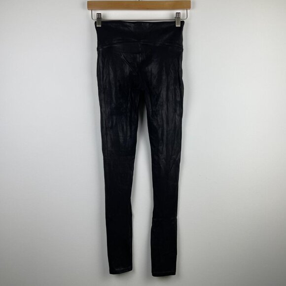 Spanx Faux Leather Leggings (Style No. 2437) - Size Small Petite - Picture 7 of 12